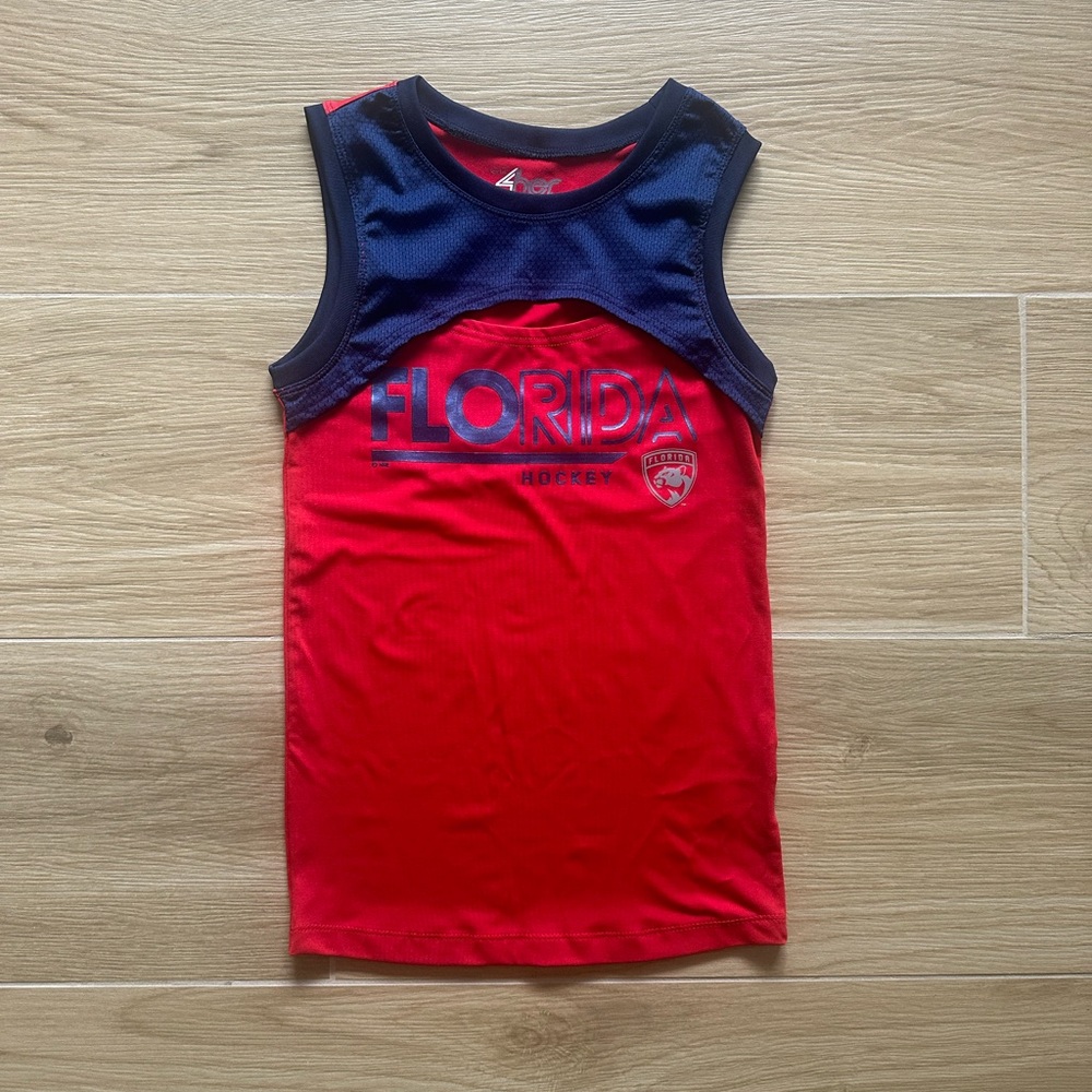 Florida Panthers Hockey Red and Blue Women's Tank Top